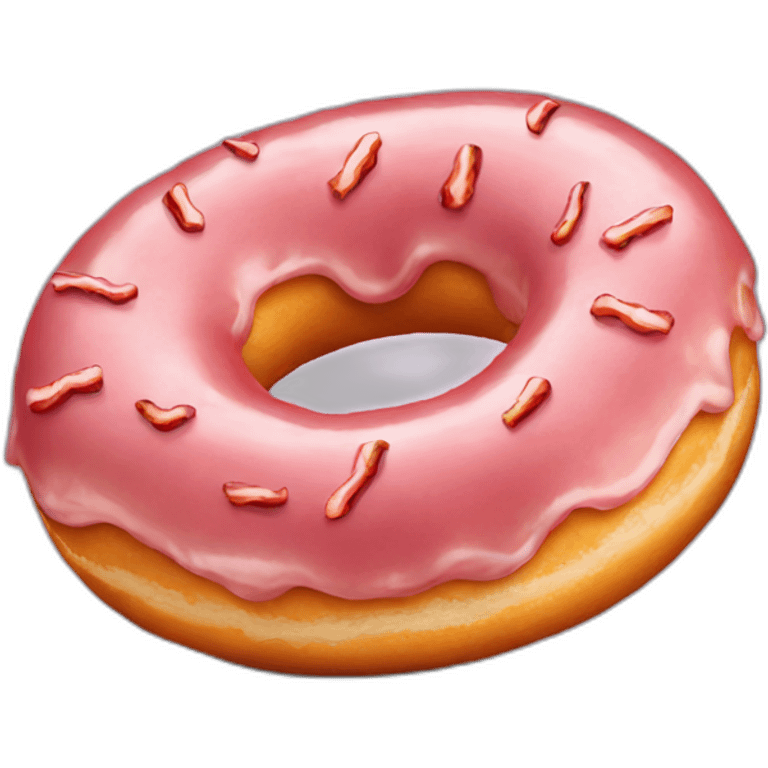 Bacon donut emoji