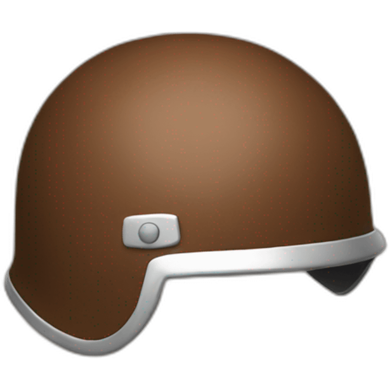 brown helmet emoji