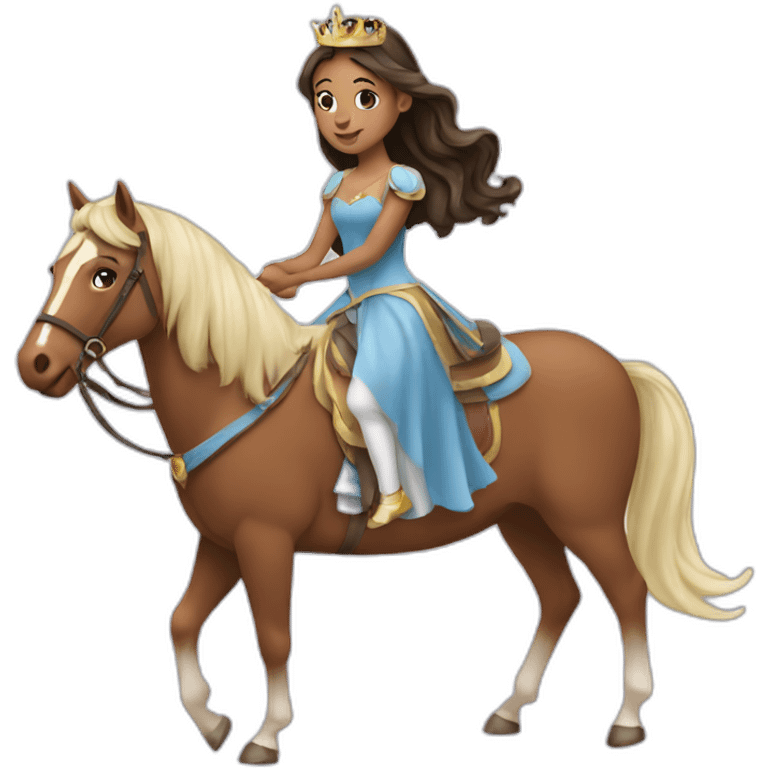 Princess Carrying a Horse emoji