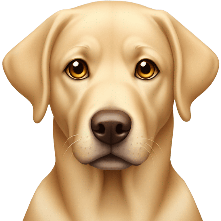 Golden lab with brown eyes emoji