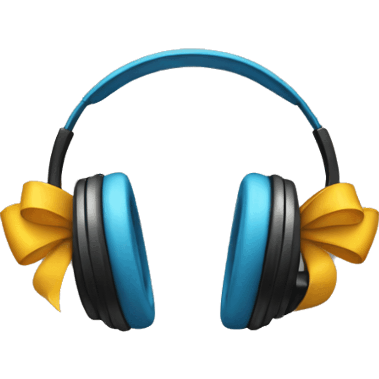 Bow on headphones emoji