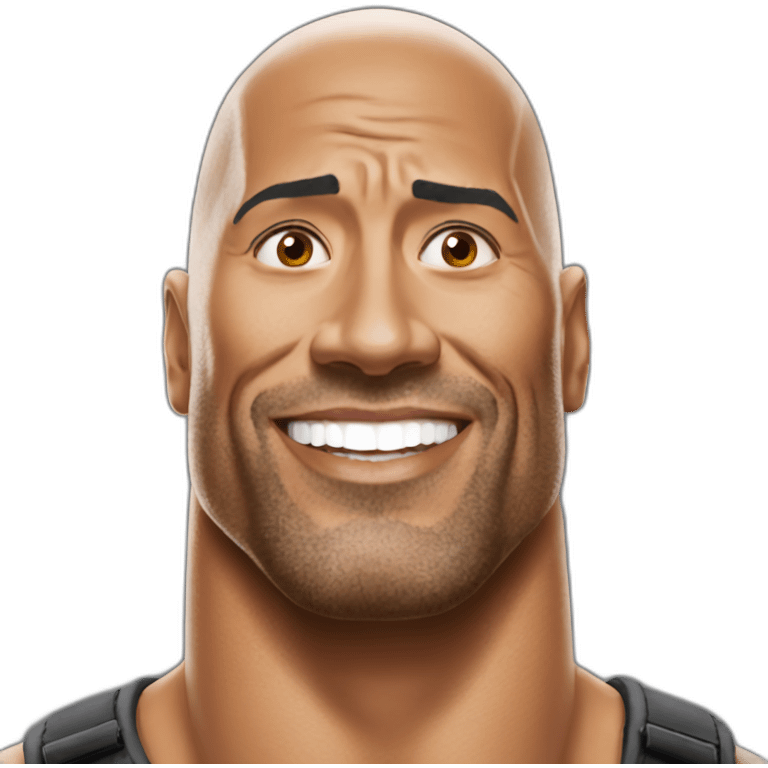 The rock dwane johnson emoji