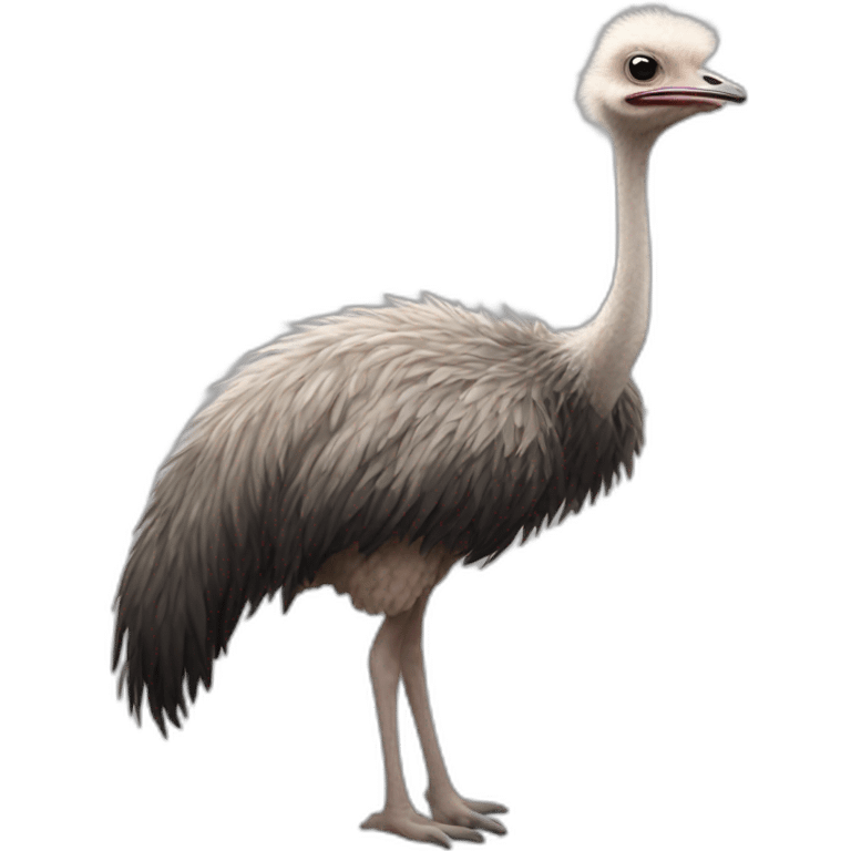 Full body Ostrich emoji