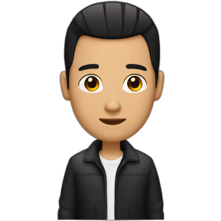 mike bronteroc with black hair and buzz cut emoji