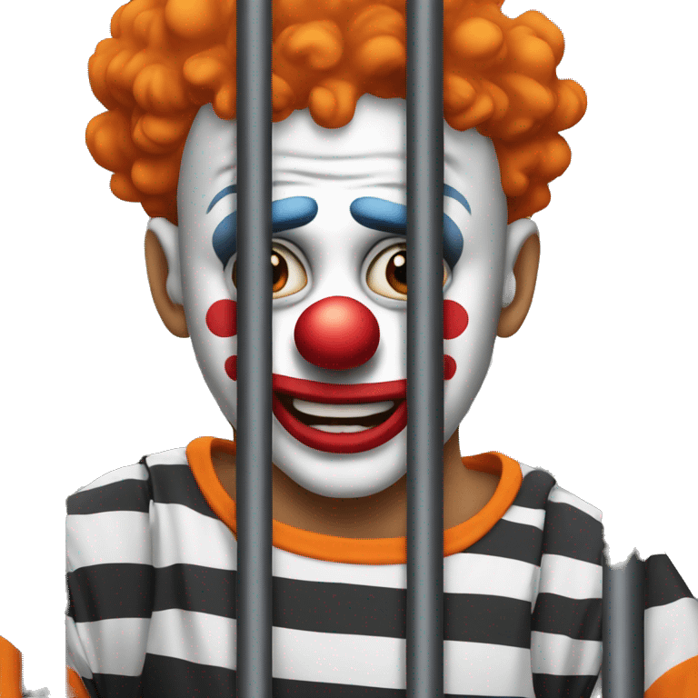 Clown in jail emoji