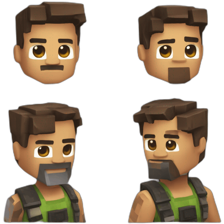 fortnite fusioné avec minecraft emoji