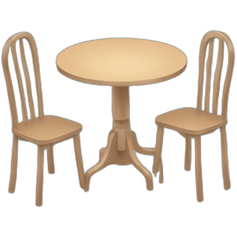 2 chair 2 table emoji