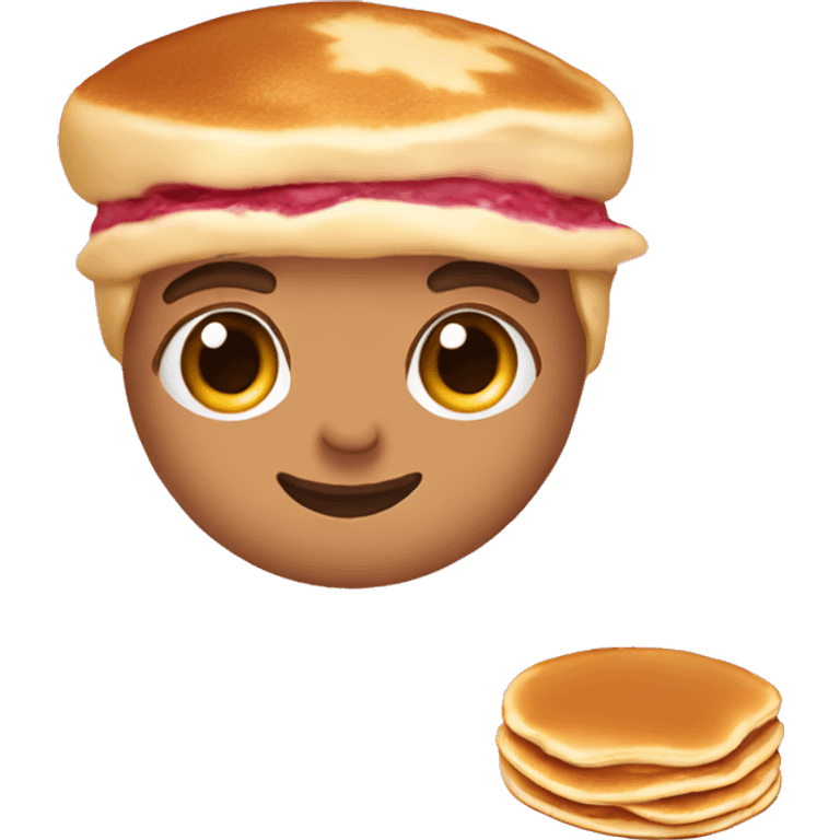 pancakes light pink berry emoji