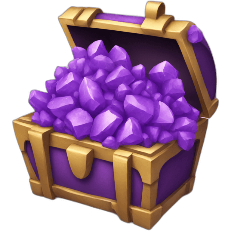 purple treasure emoji