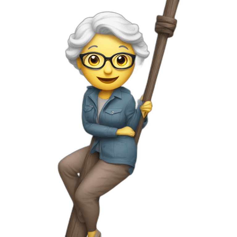 gran on a striper pole emoji