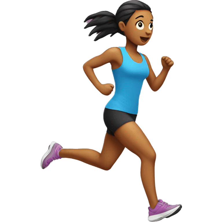 Running chick emoji