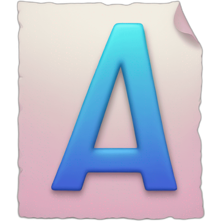 letter "A" emoji