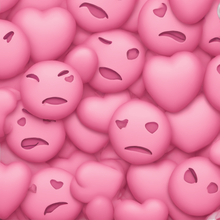 Face with pink hearts emoji