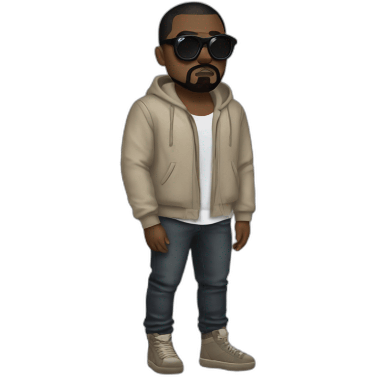 Pug kanye west donda outfit emoji