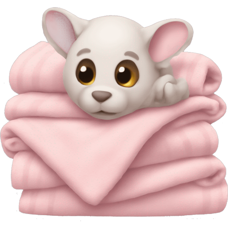 🐁 in soft pink a blanket emoji