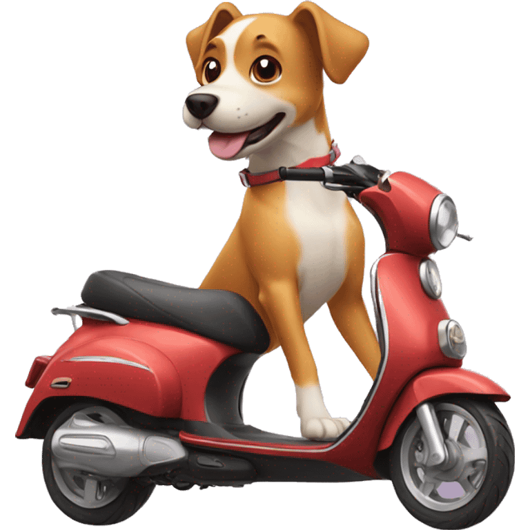 dog on scooter emoji