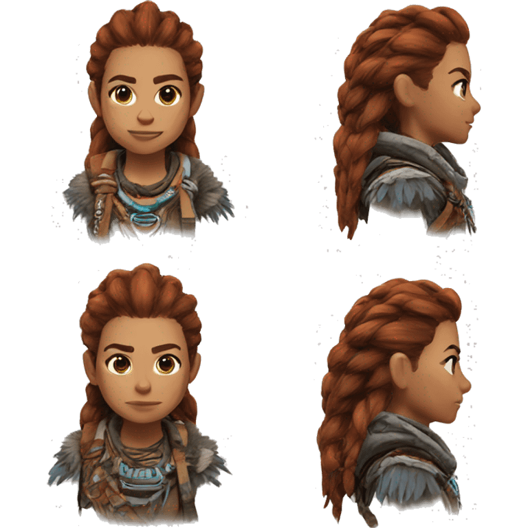 Aloy from Horizon Zero Dawn emoji