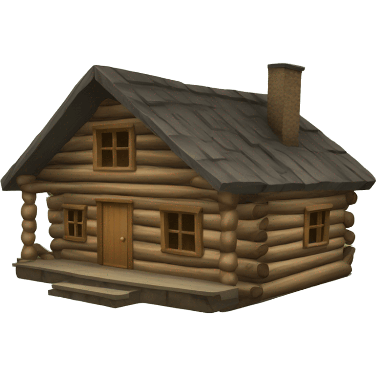 Log cabin emoji