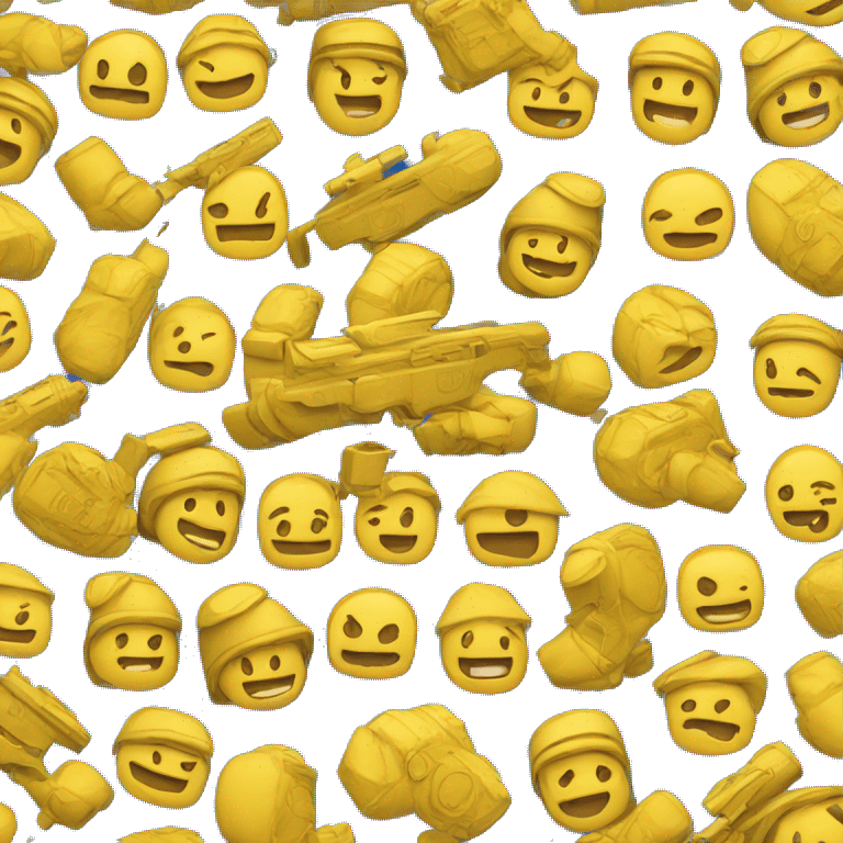 emoji yellow solider blue helmate emoji