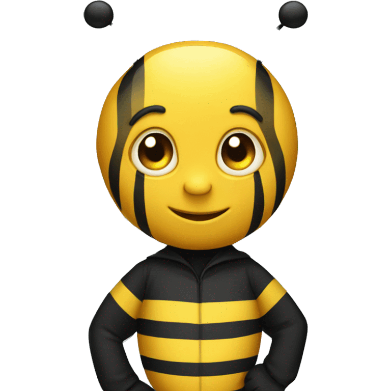 Bee with night suit  emoji