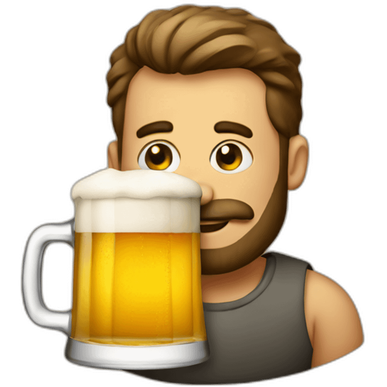 Hommer avec une Biere emoji