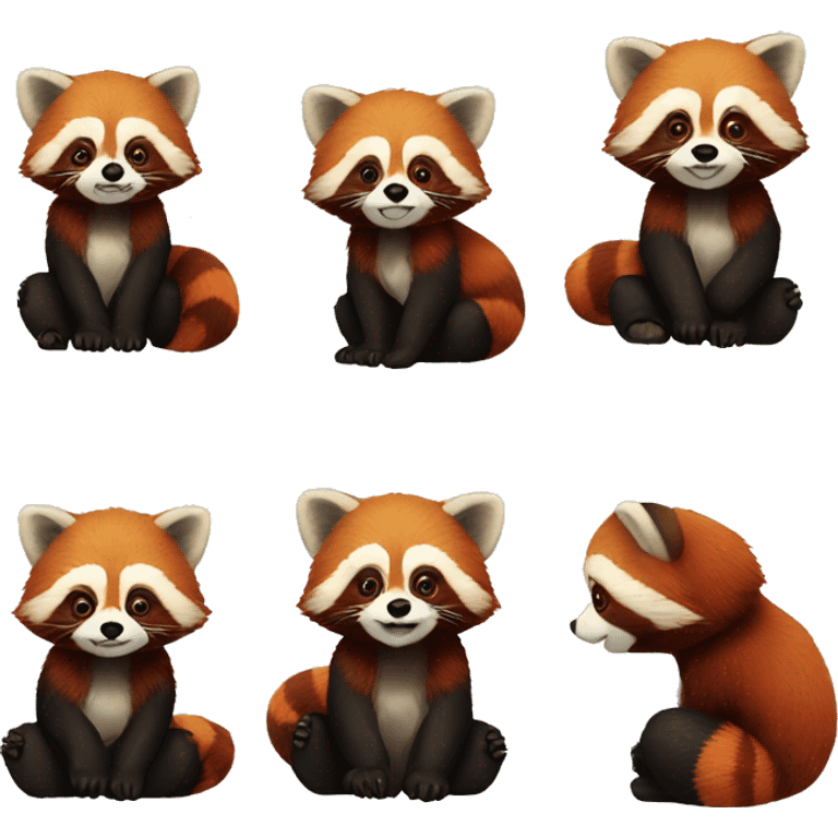 red panda médiéval emoji