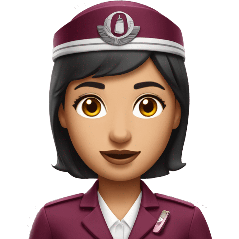 Qatar airways cabin crew emoji