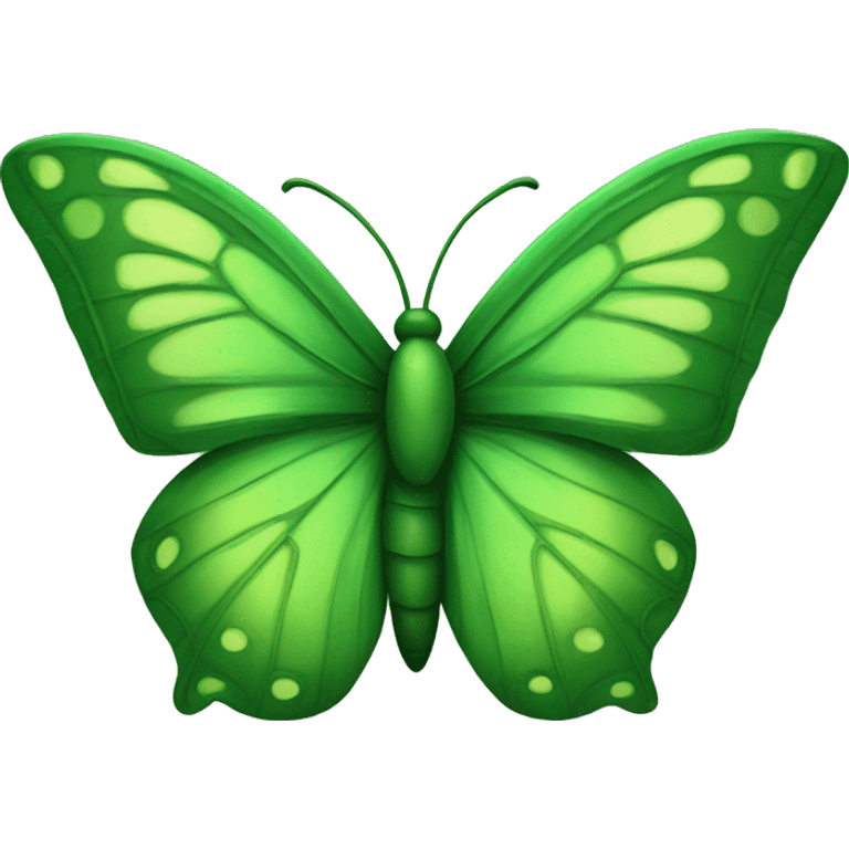 una mariposa verde emoji