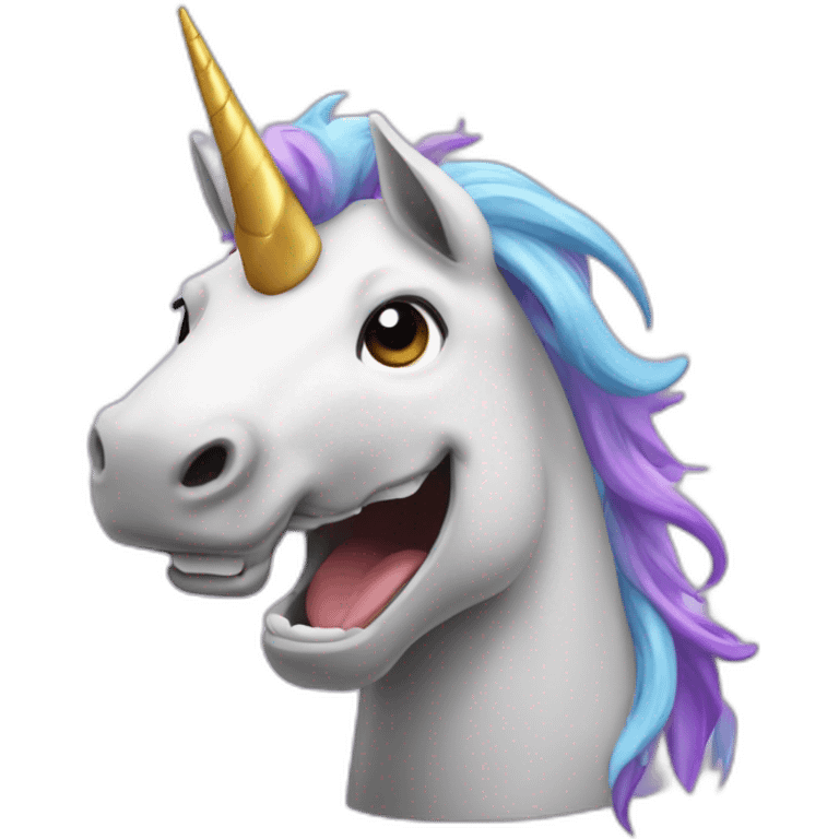 Licorne qui fait caca emoji