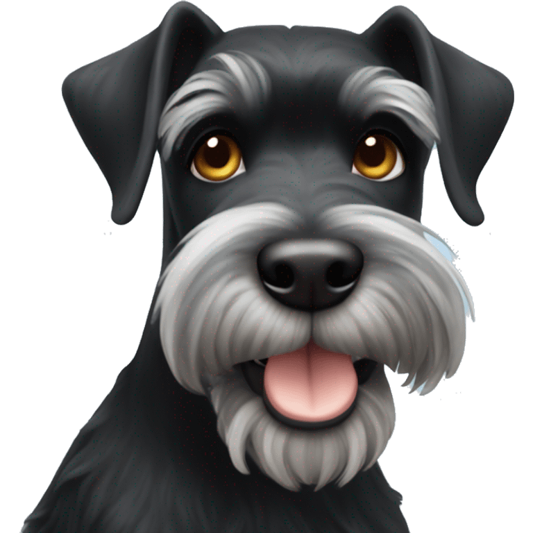 Black schnauzer  emoji