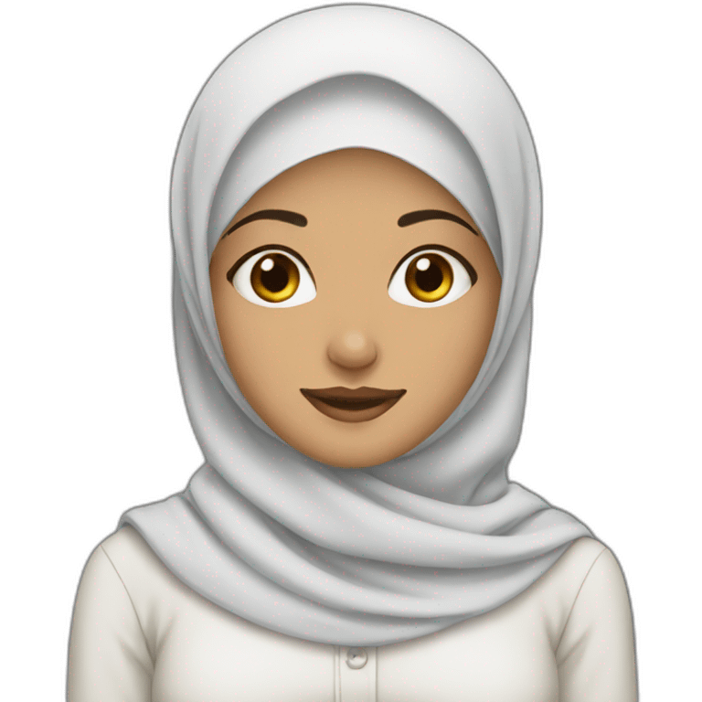 Muslim girl hijab  emoji