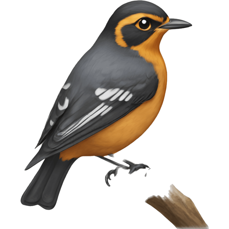 varied thrush bird emoji