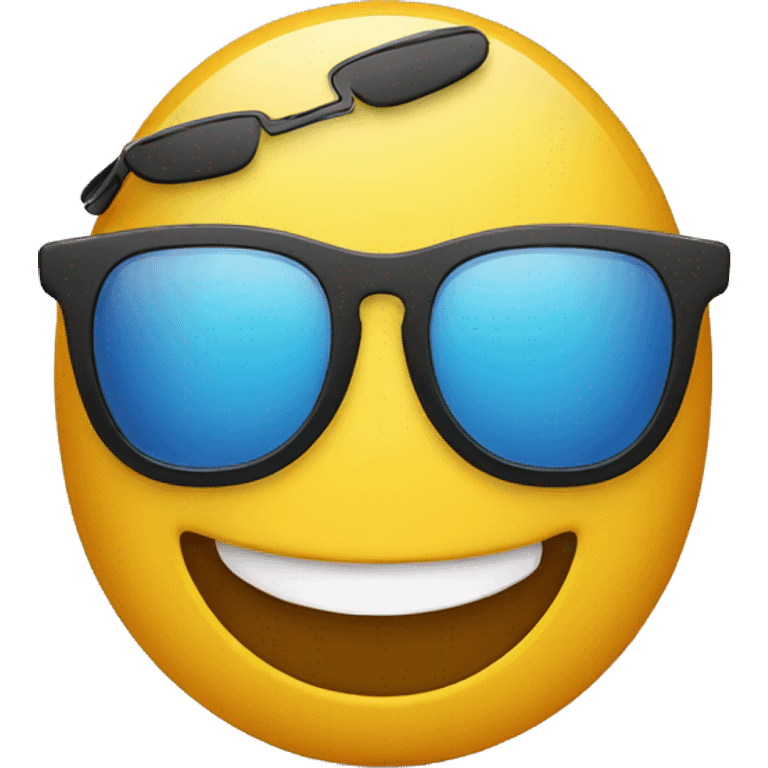 smiley. sunglasses with letters. emoji