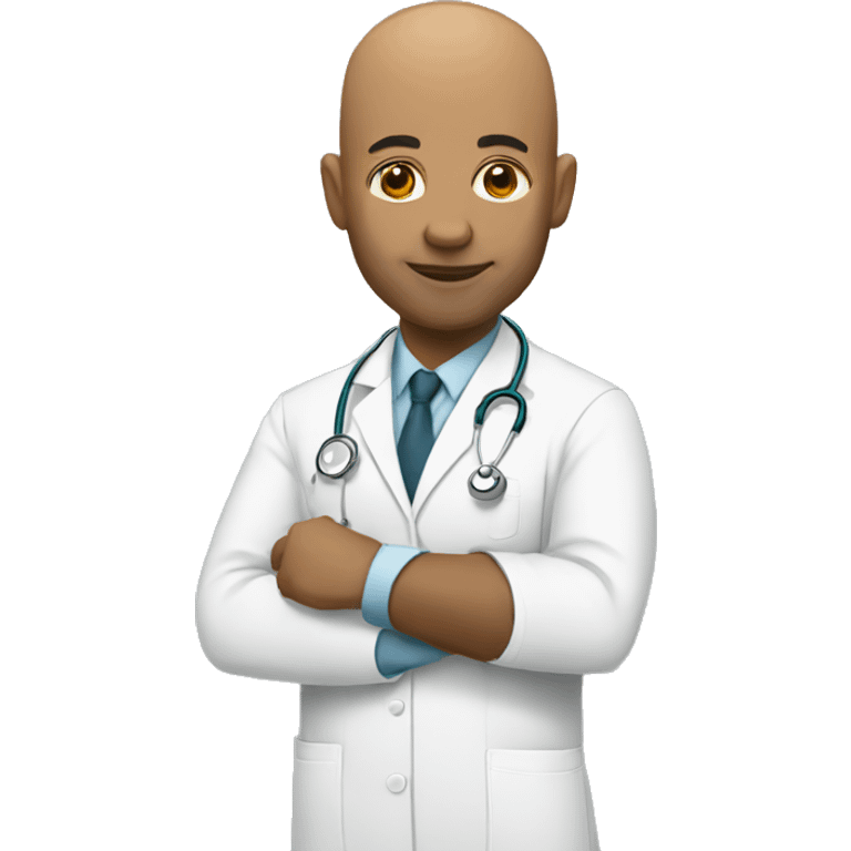 bald doctor emoji