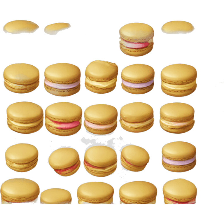 Macron qui mange des macarons emoji