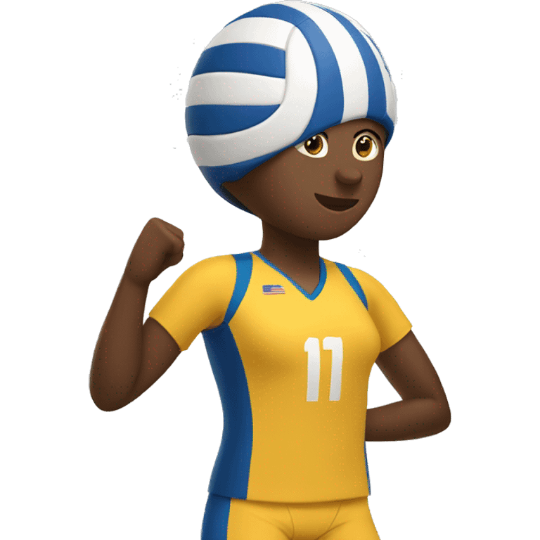 volleyball player setting emoji