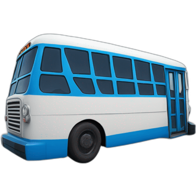 Blue bus fortnite with one big blue balloon emoji