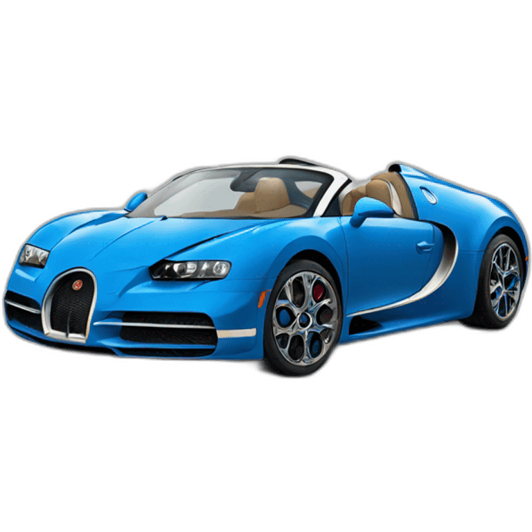 Bugati bleu emoji