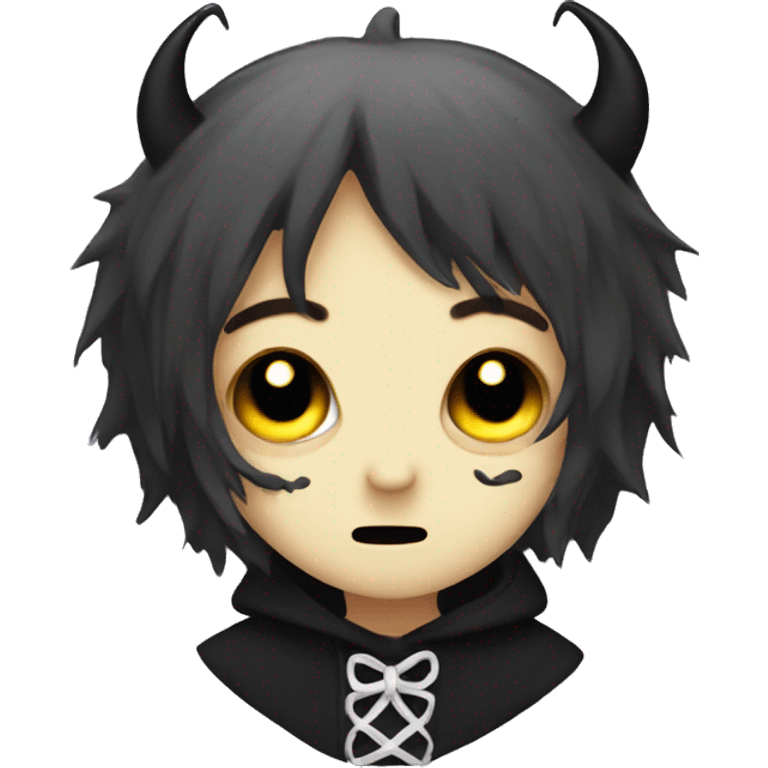 Kawaii emo demon emoji