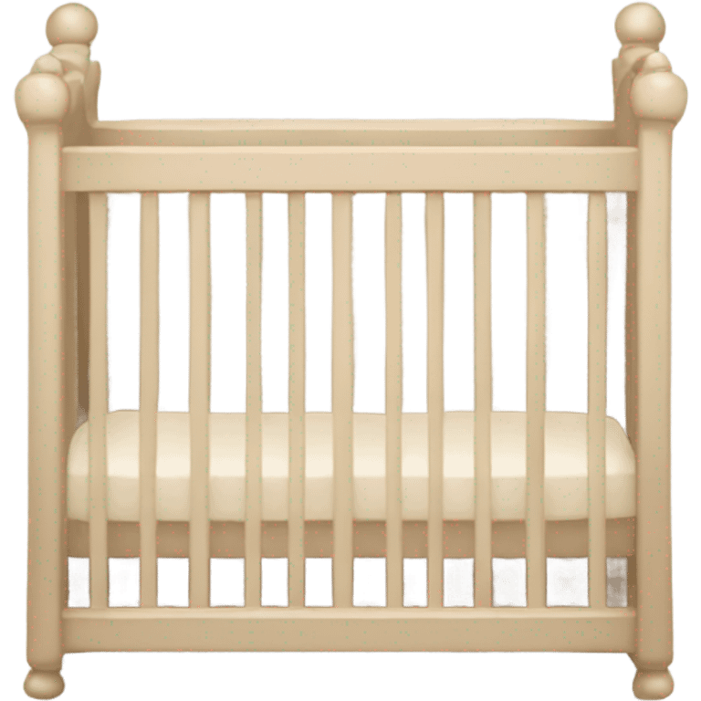 Beige crib emoji