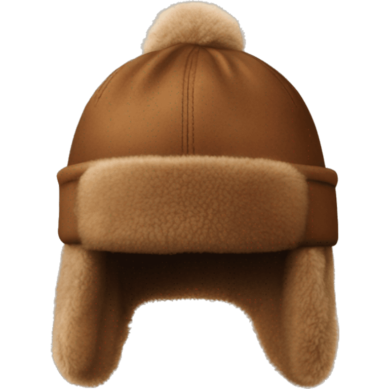 brown realistic UGG hat fur emoji