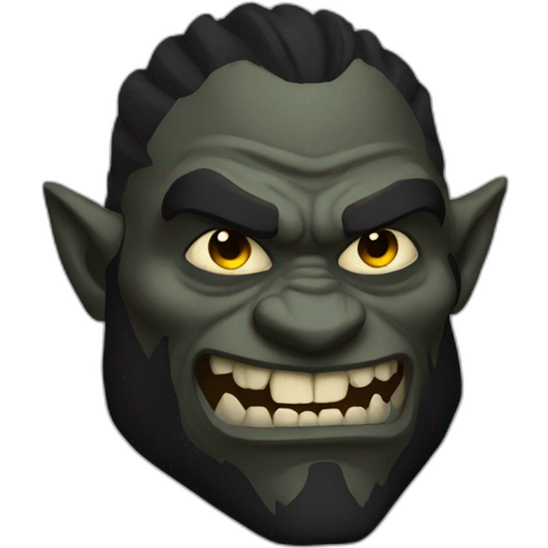 Black Orc emoji