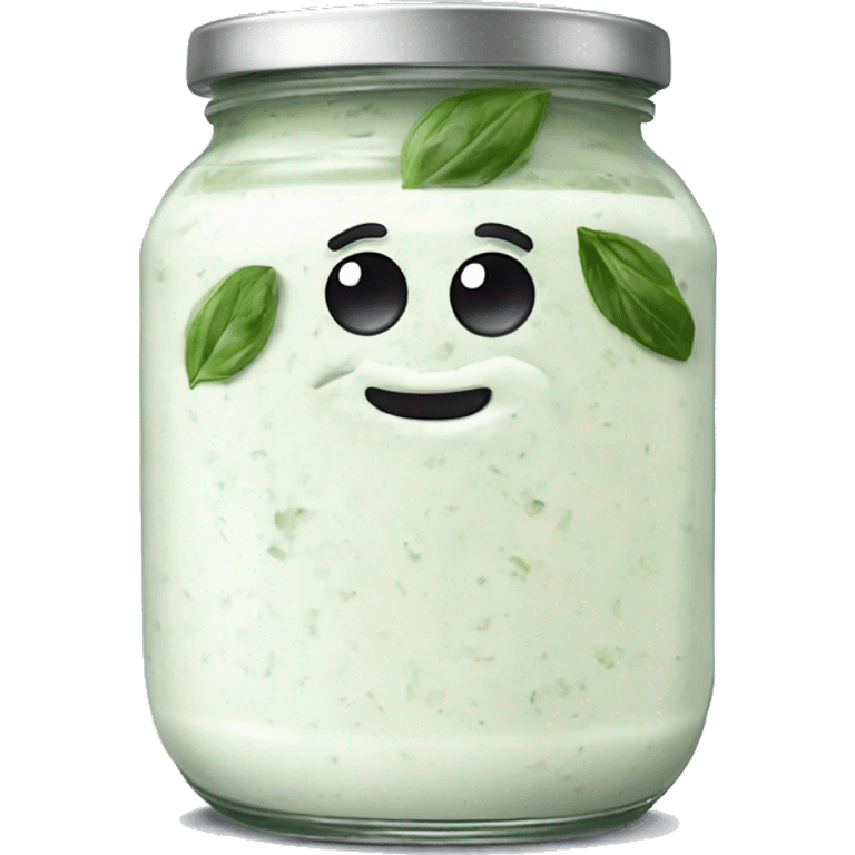 tzatziki sauce in a jar emoji