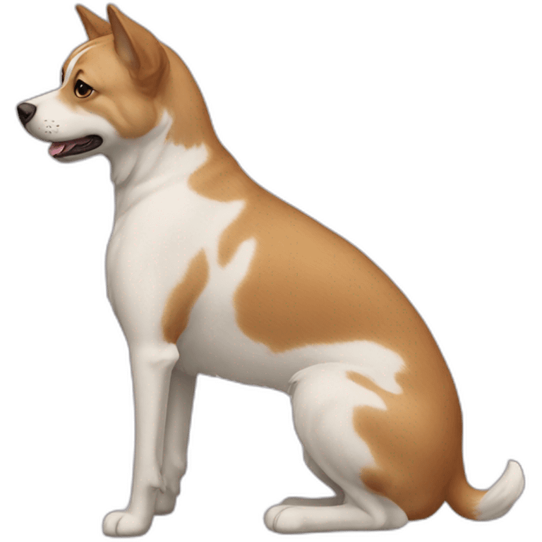 Chat sur chien emoji