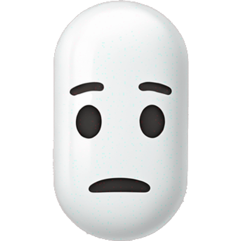 pill with face emoji