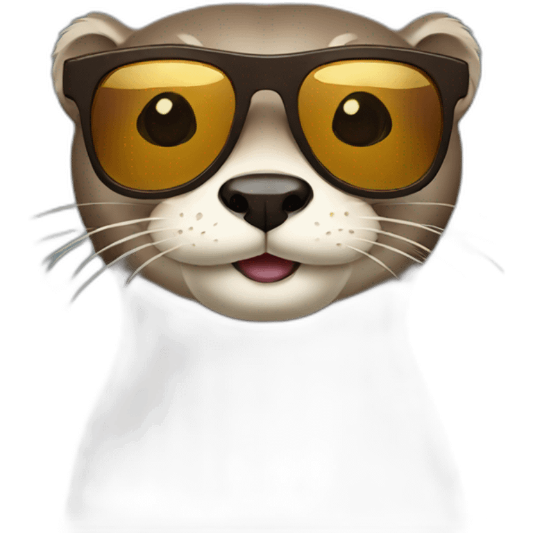 Otter sunglasses emoji