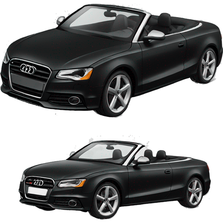 Black Audi convertible emoji