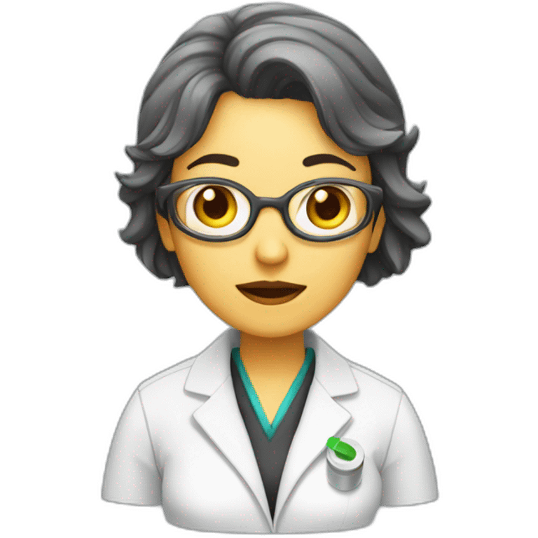 Female scientist says stop pills emoji