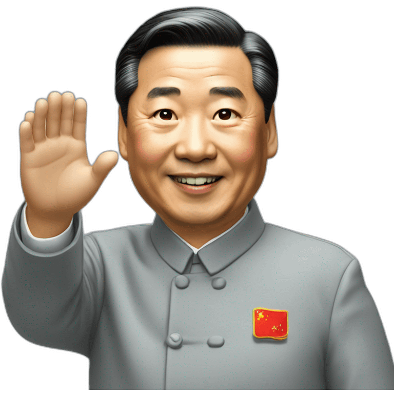 xi jinping waving emoji