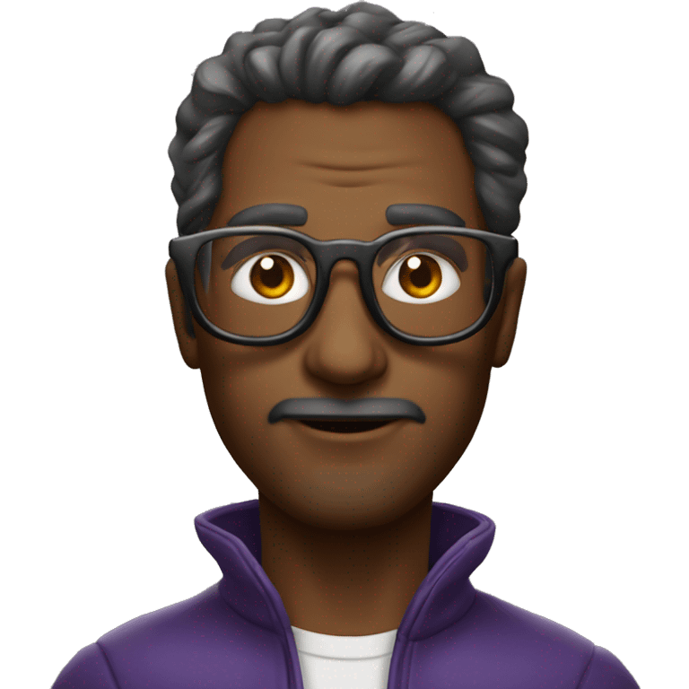 homem mago, calvo, de oculos  emoji